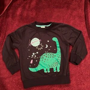 NO BRAND DINO NAVY LONG SLEEVES SHIRT Boy 4Y